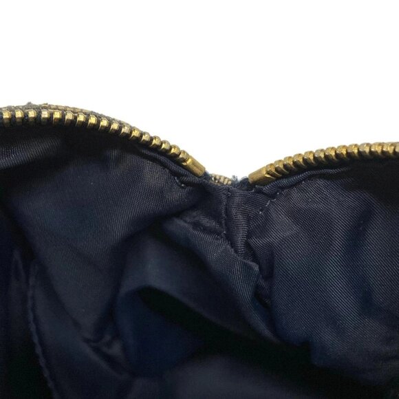 Auth DIOR/ChristianDior Trotteur Navy Cream PVC Patent Leather Handbag - Picture 14 of 16